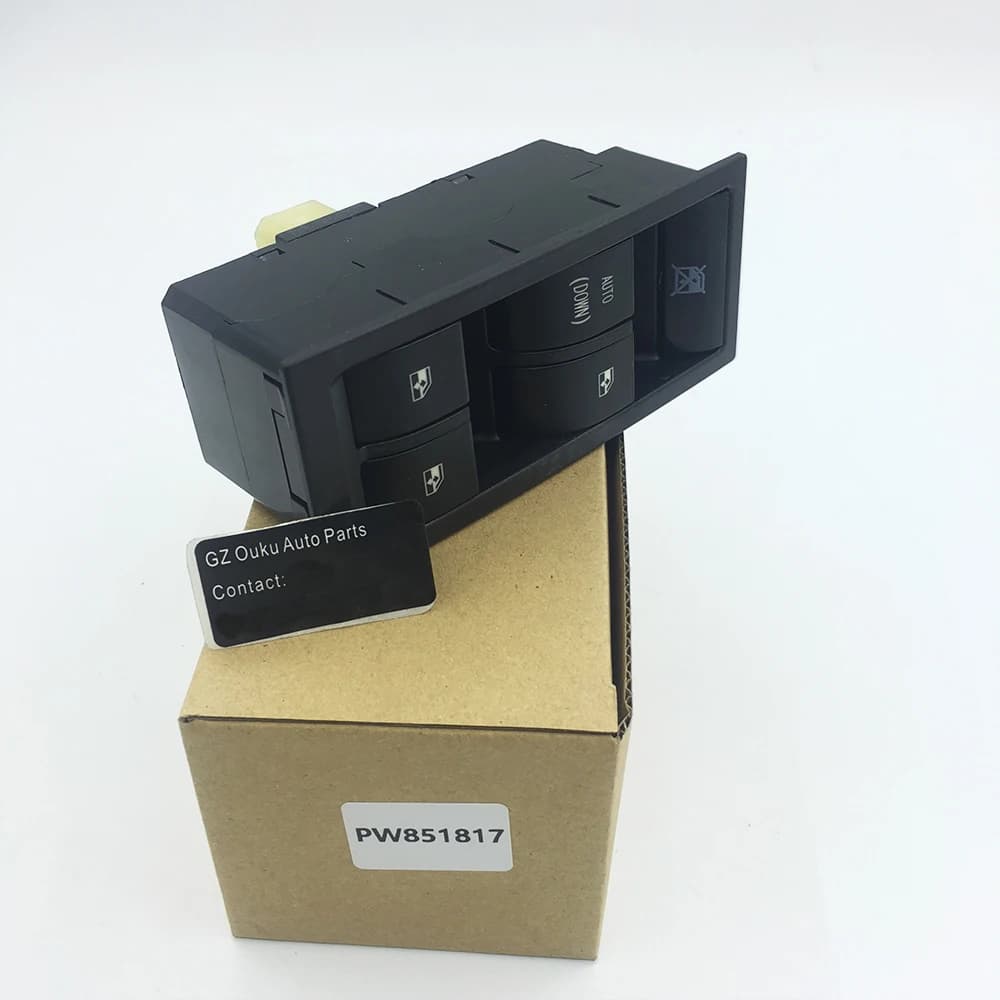 LHD Automotive Glass Lifter Switch Power Window Master Control Switch for Proton GEN2 GEN - 2 PW851817 PW851816 Left Hand Drive - OEM PW851817, PW851816
