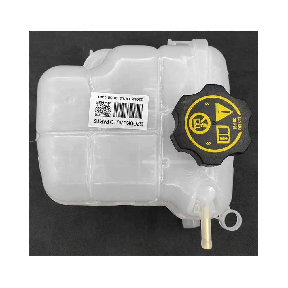New 13256823 Verano Cascada Cruze Engine Coolant Recovery Expansion Tank Reservoir Plastic Radiator with Cap - Fits Chevrolet Models - OEM 13256823