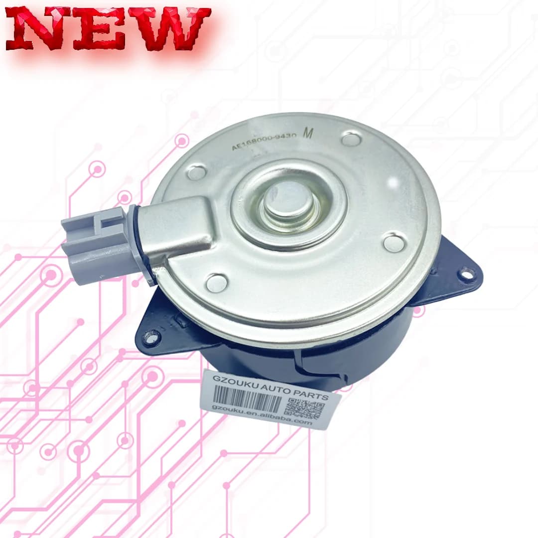 High Performance Cooling Fan Motor Replacement for Various Models - 168000 9430, 168000 9010, 16363 0M020, 16363 20220, 16363 28160, 16363 0H110, 16363 0A1 - OEM 168000 9430, 168000 9010, 16363 0M020, 16363 20220, 16363 28160, 16363 0H110, 16363 0A1