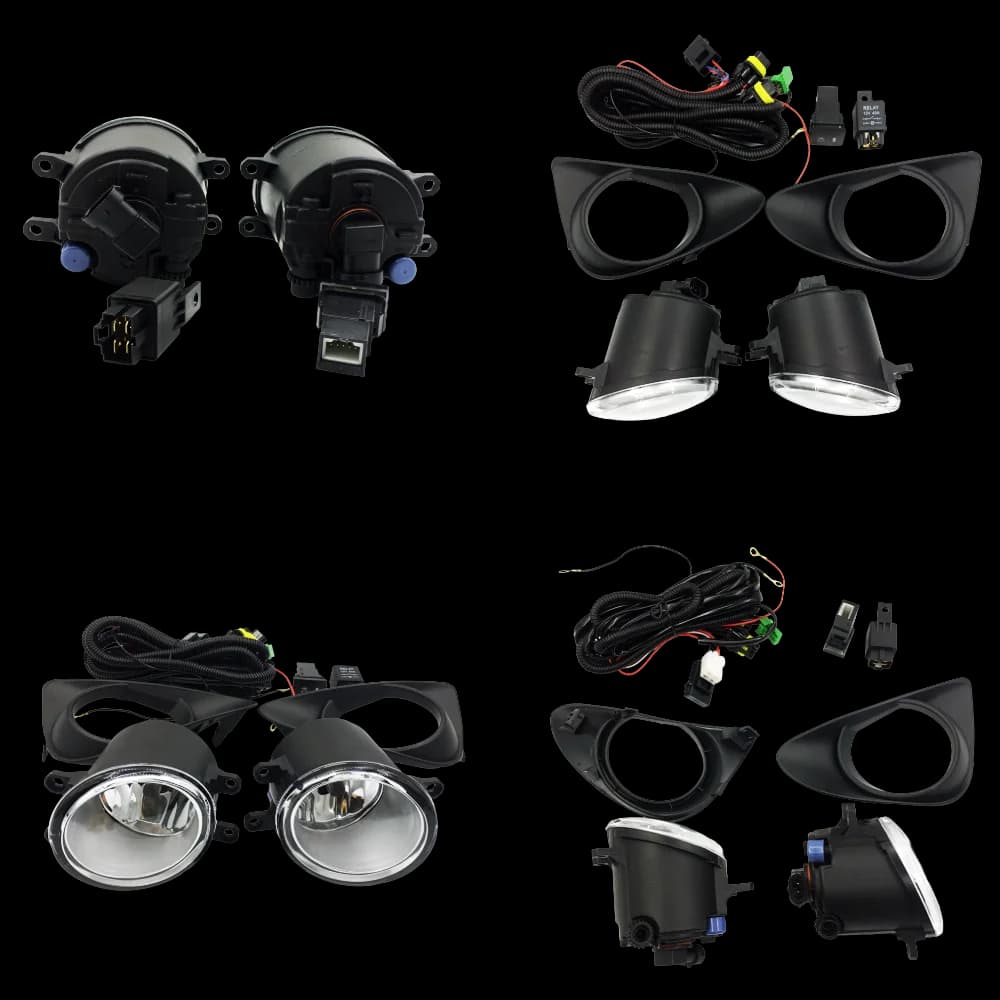 2012-2014 Toyota Yaris Front Fog Light Kit - TY-21118 Car Fog Lights Set with Installation Kit - OEM TY-21118
