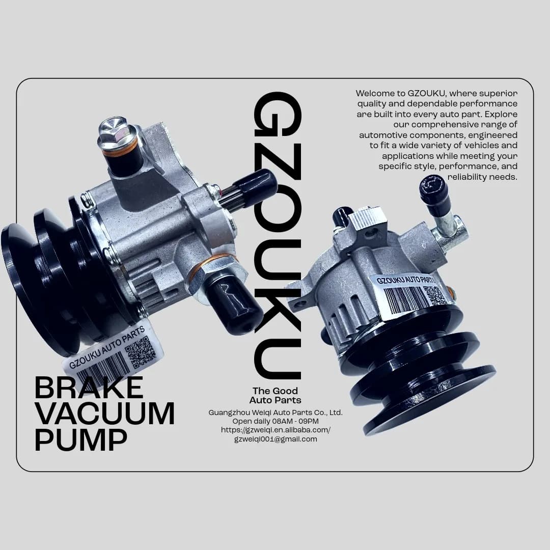 New OEM 29300 54180 29300-54180 GZOUKU Brake Vacuum Pump for HILUX 2L 2L-II 2LT 3L with Pulley - Direct Fit for Toyota Hilux Models - OEM 29300 54180 29300-54180