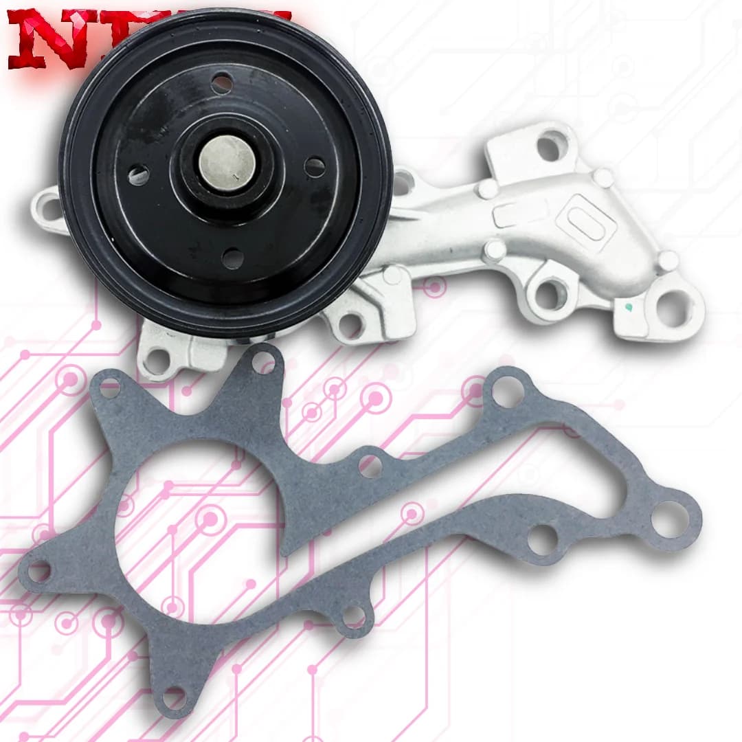 New Car Water Pump Coolant Aluminum 1.3 1NR-FE 1.33 Genuine 1-Year Warranty - Fits 2008-2019 Toyota Corolla, 2009-2013 Scion xD, 2010-2014 Matrix - OEM 16100-80004