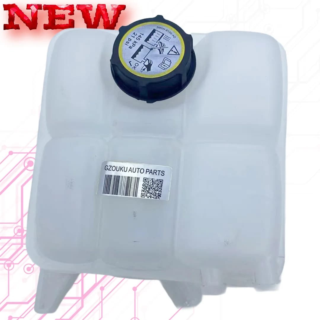 High-Quality Radiator 2.0L Coolant Overflow Tank Expansion Tank for Ford Focus MK3 & C-Max, Compatible with OE Part Numbers CV6Z-8A080-A and BE8Z-8100-A - OEM CV6Z-8A080-A, BE8Z-8100-A