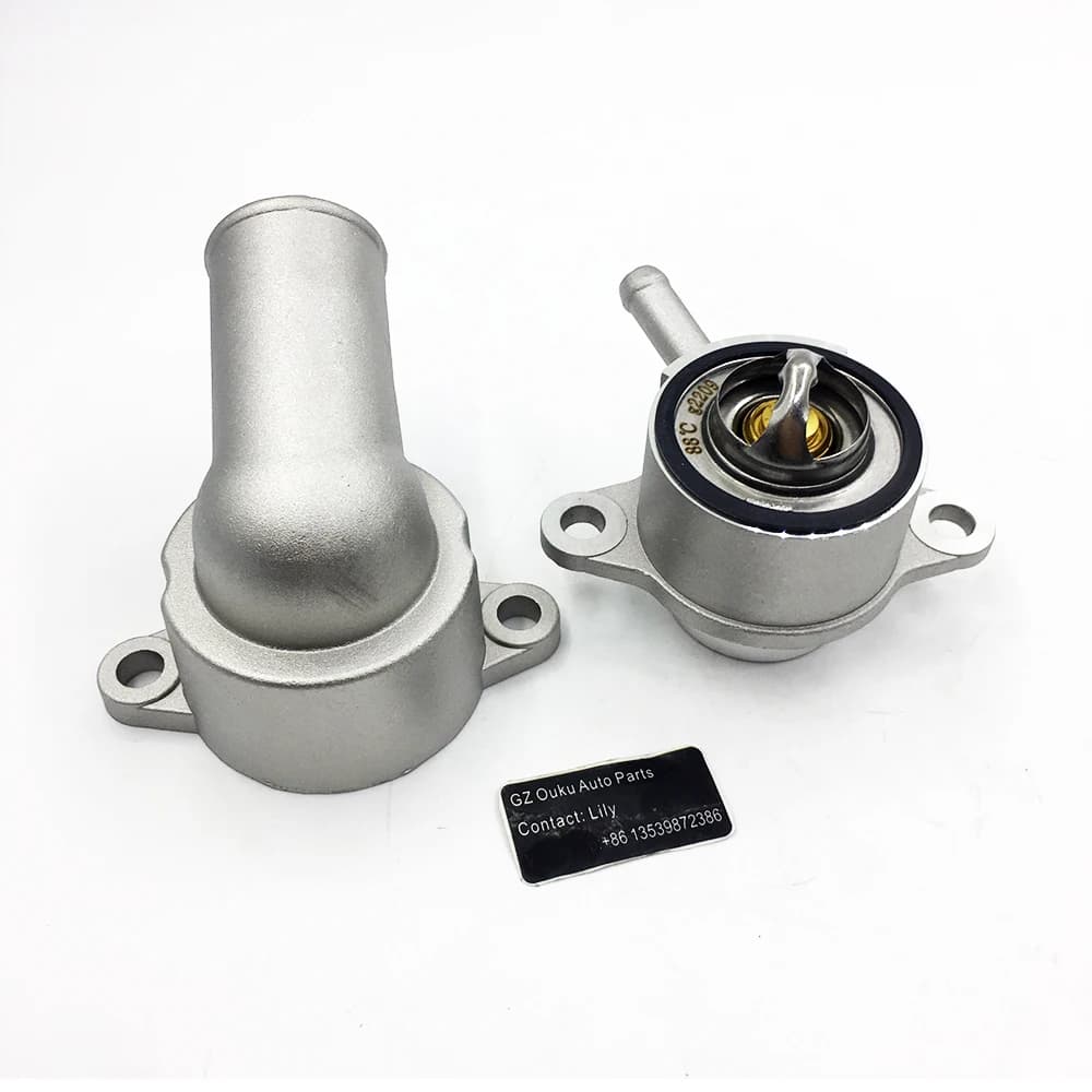 Auto Engine Cooling System Thermostat Aluminum Housing 96407677 Compatible with Aveo Lanos Car Model - OEM 96407677